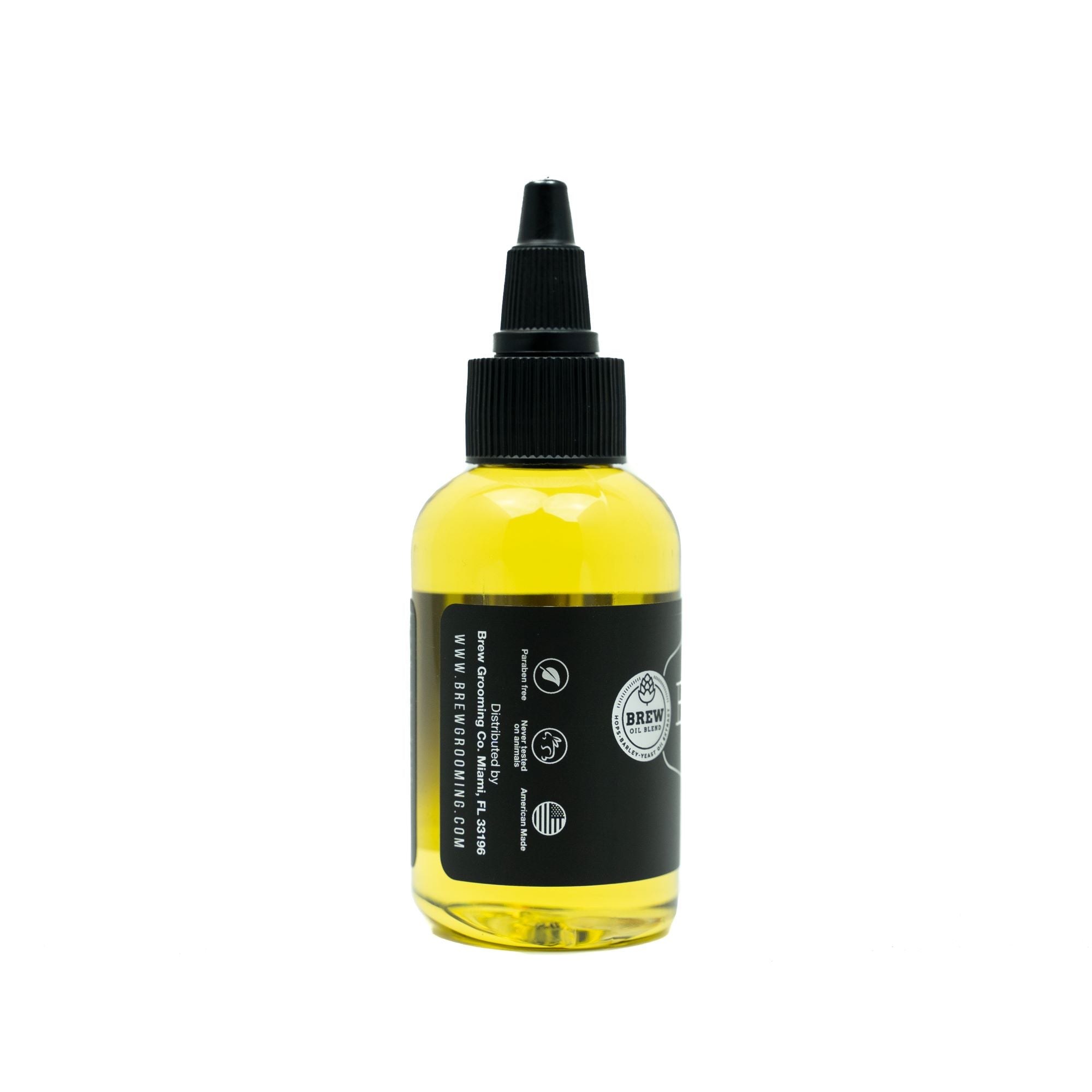 BREW Beard Oil - Softens & Conditions, While Adding Shine For a Healthy-Looking Beard - Made With Hops, Barley, Yeast Oil - Thicker, Stronger Beard & Nourishes Underlying Skin - 15 fl oz