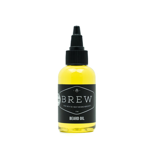 BREW Beard Oil - Softens & Conditions, While Adding Shine For a Healthy-Looking Beard - Made With Hops, Barley, Yeast Oil - Thicker, Stronger Beard & Nourishes Underlying Skin - 15 fl oz